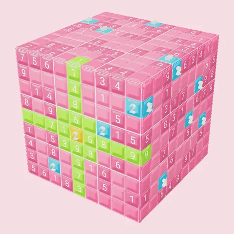 Der Würfel im Design Kirsch-Pop