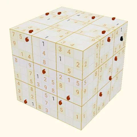 Der Würfel im Design Gold